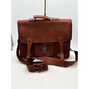 Carbon2Cobalt leather messenger bag